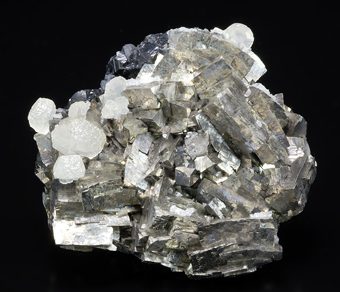 Arsenopyrite and Calcite on Sphalerite - Trepča Stan Terg mine, Trepča complex, Kosovo