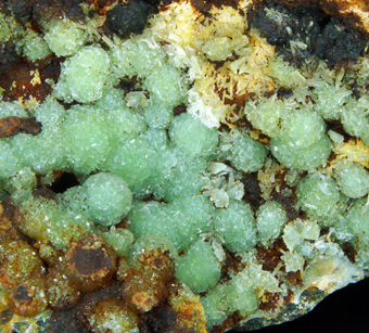 Wavellite - White Bluff prospect, Mt Ida, Montgomery Co., Arkansas, USA