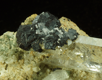 Pyrite after Limonite, Quartz - Petit Mont Blanc area, Veny Valley,Aosta Valley, Italy