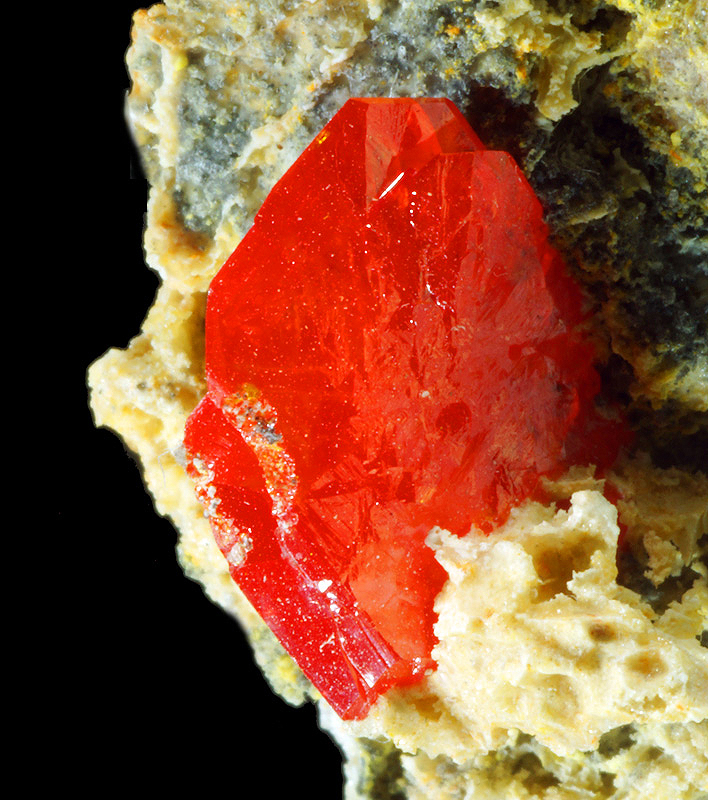 Wulfenite - Chah Kharboze mine, Anarak, Isfahan, Iran