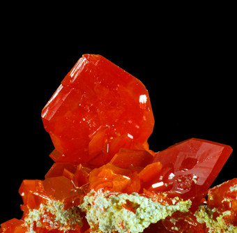 Wulfenite - Chah Kharboze mine, Anarak, Isfahan, Iran