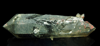 Quartz tourmaline included - Jinlong Hill, Heyuan, Hunan, China
