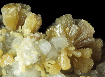 Mimetite, Calcite - Santa Eulalia, Aquiles Serd�n, Chihuahua, Mexico
