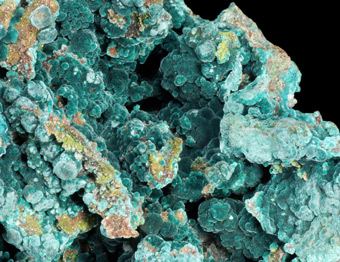 Rosasite, Aurichalcite - Tsumeb mine, Tsumeb, Otjikoto Region, Namibia