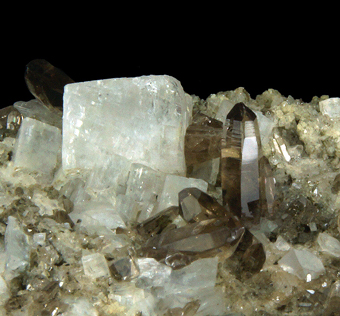 Adularia (K Feldspar), Quartz - Susa Valley, Piedmont, Italy