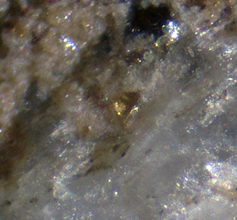 Piemontite, Romeite - Prabornaz mine, Saint-Marcel ,Valley of Aosta, Italy