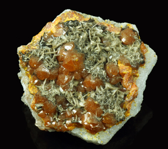 Campylite, Baryte - Dry Gill mine, Caldbeck Fells, Cumbria, England, UK