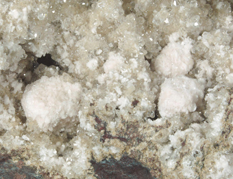 Bultfonteinite pseudomorph after unknown with calcite - N'Chwaning II mine - South Africa