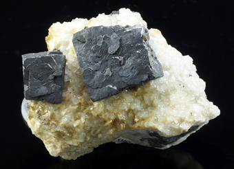 Galena and Quartz - Smallcleugh mine, Nenthead, Alston Moor District, Cumbria, England, U.K.