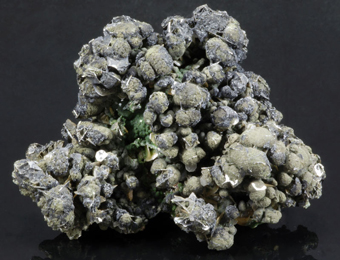 Mottramite and Wulfenite - Tsumeb Mine, Tsumeb - Namibia