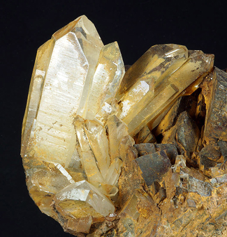 Siderite and Quartz, Gourrama, Tiznit Province, Morocco