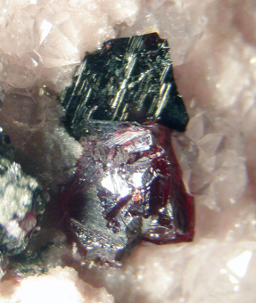 Pearceite-2Tac (Arsenpolybasite) and Proustite, Uchucchacua Mine, Oyon Province, Peru