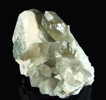 Quartz and Orthoclase, Montecatini quarry, Baveno, Piedmont, Italy