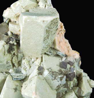 Orthoclase, Quartz, Fluorite - Montecatini quarry, Baveno, Piedmont, Italy