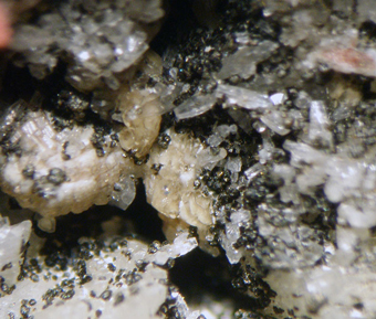 Ewaldite and Donnayite, Poudrette quarry, Mont Saint-Hilaire, Qu�bec, Canada