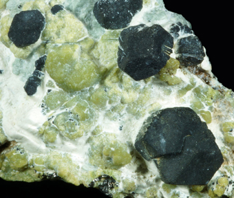 Magnetite and Olivenite - Piano di Cassafrera, San Giorio, Piedmont, Italy