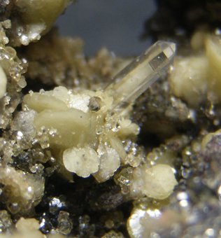 Siderite var. Sideroplesite, Ferberite, Quartz - Brosso Mine, Brosso - Piedmont, Italy