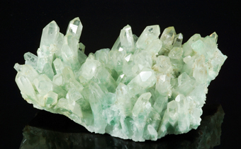 Quartz with fucsite inclusions - Ambatofinndrahana, Amoron'i Mania, Fianarantsoa, Madagascar