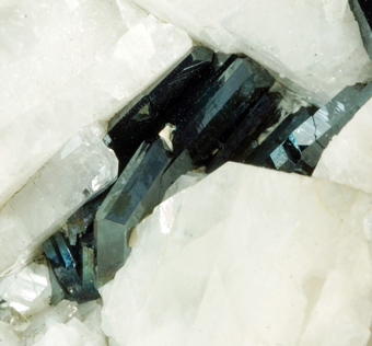 Ilmenite on albite, Signols quarry, Susa Valley, , Piedmont, Italy