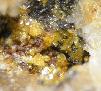Seeligerite, Schwartzenbergite, Pseudoboleite - San Francisco mine, Caracoles, Chile