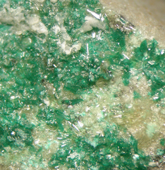 Sanrom�nite, Malachite, Trona, Nahcolite, Santa Rosa mine, Tarapac� Region, Chile