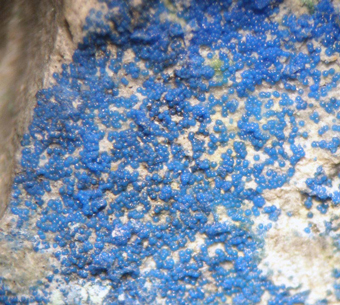 Santarosaite (TL) - Santa Rosa mine, Tarapac� Region, Chile