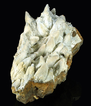 Calcite, Hydrozincite - Barega mine, Gonnesa, Sardinia, Italy