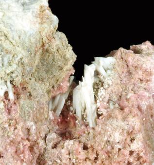 Rhodonite with Kutnohorite - Gambatesa mine, Graveglia valley, Liguria, Italy