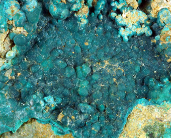 Rosasite - Sa Duchessa mine, Domusnovas, Sardinia, Italy