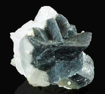 Calcite with Boulangerite and Dolomite - Herja mine, Baia Mare, Maramures Co., Romania