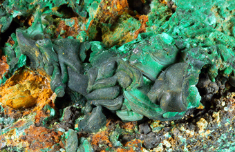 Malachite - J�chjmov, Bohemia, Czech Republic