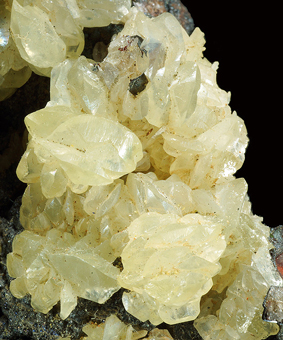 Cerussite on Goethite - San Valentin mine, La Uni�n, Murcia, Spain