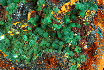 Cuprian Adamite - Lavrion, Attik� Prefecture, Greece