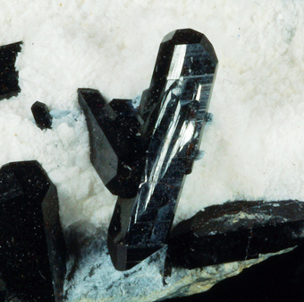 Neptunite, benitoite and joaquinite-(Ce) - Gem Mine - California , USA