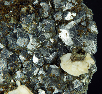 Magnetite with Calcite - Chifeng mine, Inner Mongolia Aut. Region, China