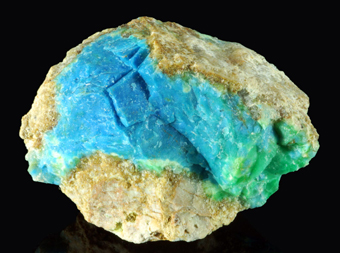 Ceruleite - El Guanaco mine, Taltal, Antofagasta Region, Chile