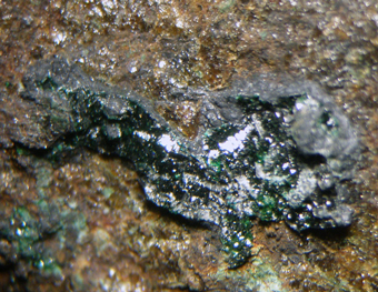 Leverettite (TL), Manganite - Torrecillas mine, Iquique, Tarapac� Region, Chile