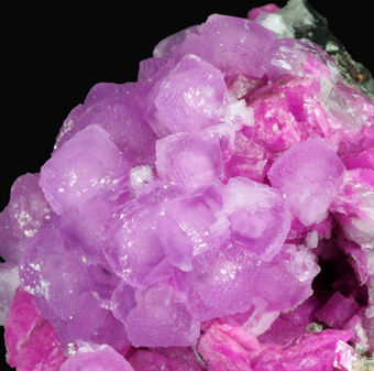 Calcite (var. Cobaltoan) and Spherocobaltite - Bou Azer district, Souss-Massa-Dra� Region, Morocco
