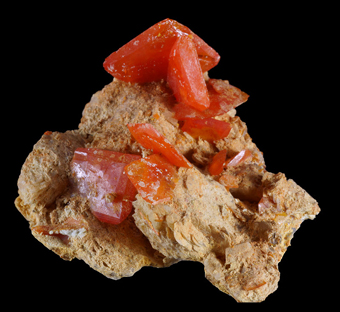 Wulfenite, Touissit, Oriental Region, Morocco