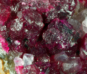 Talmessite, Roselite, Cobaltoan Calcite - Aghbar, Bou Azer district, Souss-Massa-Dra� Region, Morocco