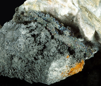 L�llingite and Silver - Weisser Hirsch mine, Schneeberg, Saxony, Germany