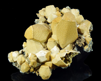 Siderite and Sphalerite after Calcite - Broken Hill mine, Aggeneys, Northern Cape Province, South Africa