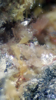 Peretaite (TL), Klebelsbergite - Pereta mine, Pereta, Italy