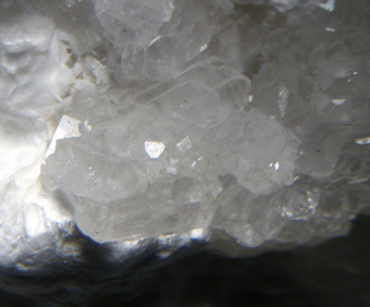 Pinnoite on Ulexite - Inder B deposit and salt dome, Atyrau, Kazakhstan