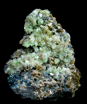 Augelite with Siderite - Rapid Creek, Dawson Mining District, Yukon Territory, Canada