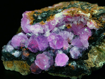 Calcite var. Cobaltoan Calcite - Agoudal, Bou Azer District (Bou Azzer District), Tazenakht, Ouarzazate Province, Souss-Massa-Dra� Region, Morocco