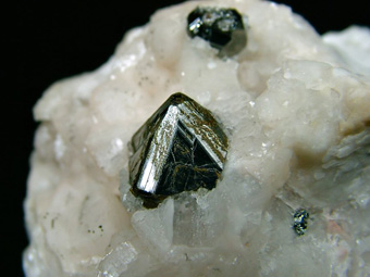 Carrollite on Calcite - Kamoya South II Mine (Kamoya Sud Mine; Kamoya South Mine), Kamoya, Kambove District, Katanga Copper Crescent, Katanga (Shaba), Democratic Republic of Congo (Za�re)