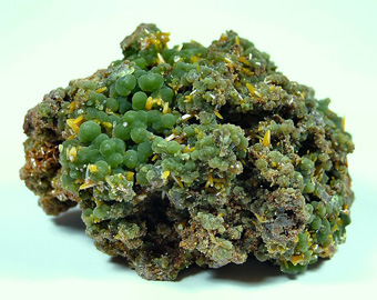 Wulfenite on Mimetite - Ojuela Mine, Mapim�, Mun. de Mapim�, Durango, Mexico