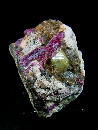 Rhodizite with Tourmaline - Tetezantsio-Andoabatokely Pegmatite Field, Andrembesoa Commune, Betafo District, Vakinankaratra Region, Antananarivo Province, Madagascar