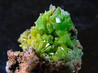 Pyromorphite - Daoping Mine (Tangping Mine), Gongcheng Co., Guilin Prefecture, Guangxi Zhuang Autonomous Region, China